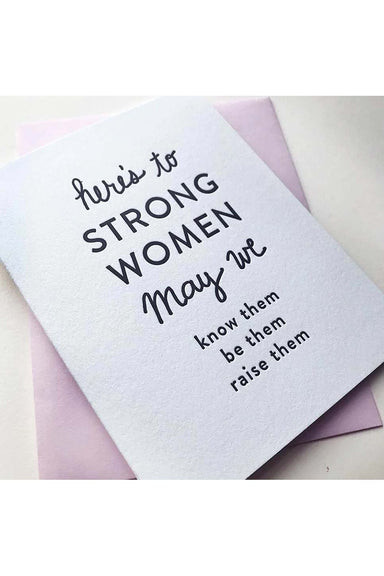 Steel Petal Press - Strong Women Encouragement Card