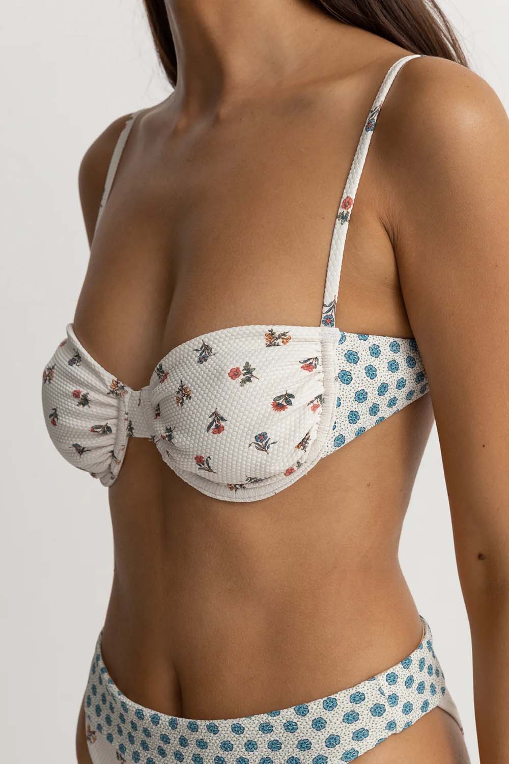 Rhythm - Harlow Floral Underwire Top - Natural - Detail