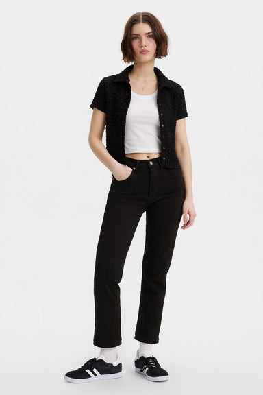 Levis - 501 Crop - Black Sprout - Front