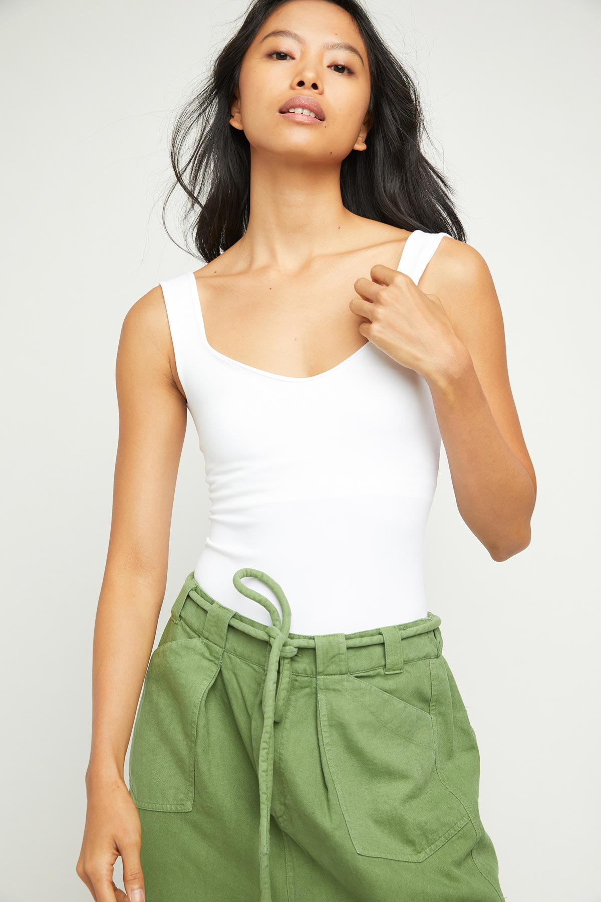 Free People - Clean Lines Bodysuit - White