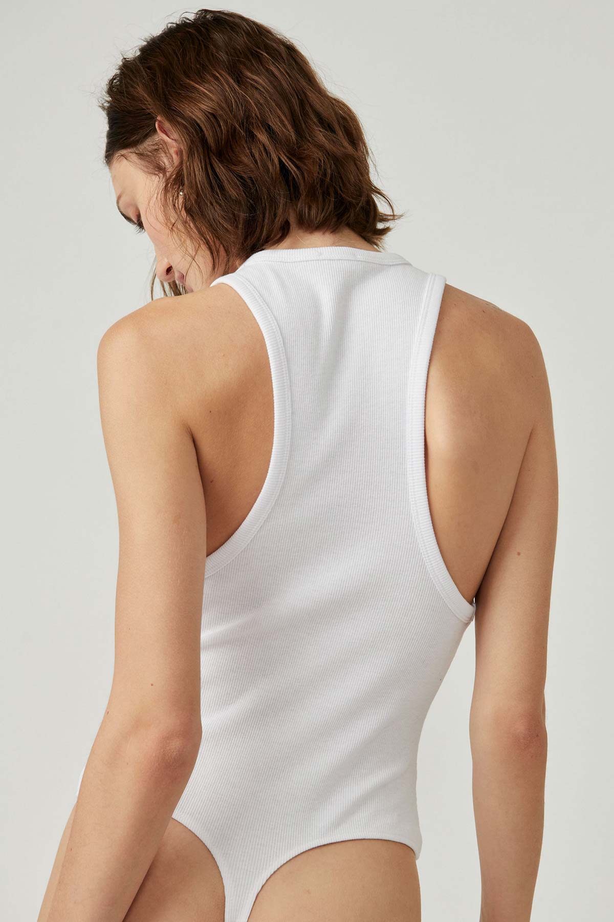 Free People - Brexley Bodysuit - White - Back