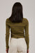 Thrills - Antique Knit Cardigan - Antique Moss - Back