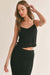 Sage the Label - Cappuccino Open Knit Tank - Black - Front