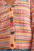 Marine Layer - Dream Yarn Crop Cardigan - Warm Stripe - Detail