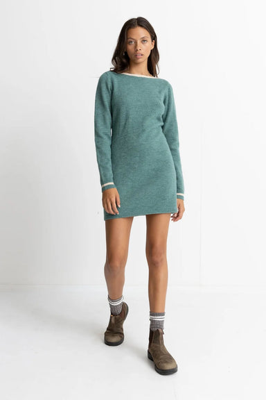 Rhythm - Noemie Knit Mini Dress - Sea Green