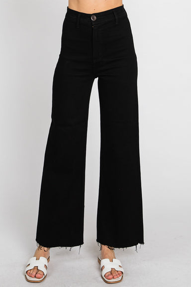 Letter to Juliet - High Rise A Line Jean - Black - Front