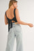 Sage the Label - Stretch Tie Back Bodysuit - Black - Back