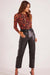 MinkPink - Lani PU Pants - Black - Front