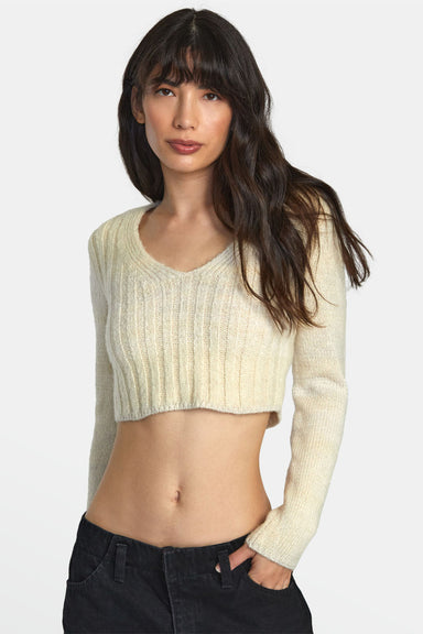 RVCA - Destiny Sweater - Latte - Front
