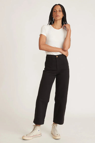 Marine Layer - Bridget Crop Pant - Faded Black