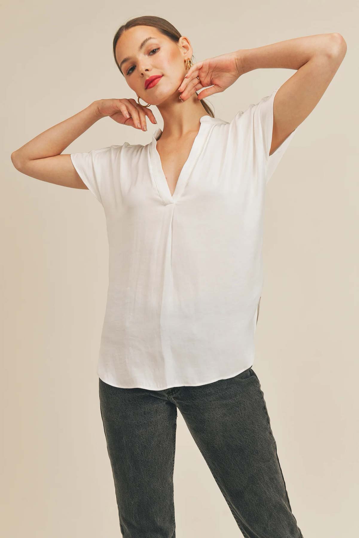 Reset by Jane - Esme Top - White - Front