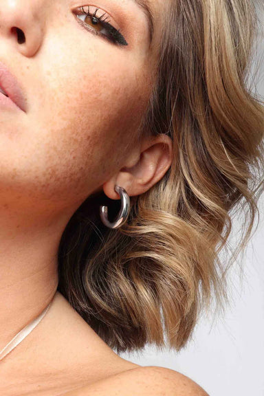 Marrin Costello - Michaela 1" Hoops - Silver - Model