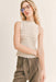 Sage the Label - Aria Pointelle Top - Ivory - Front