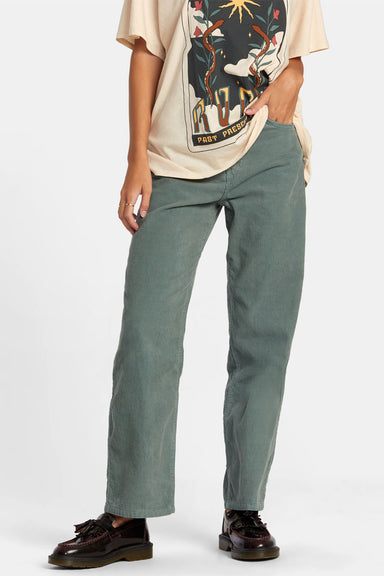 RVCA - Heritage Cord Pant - Spinach - Front