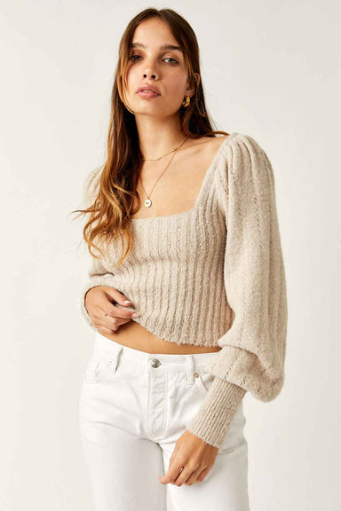 Free People - Katie Pullover - Sand Dollar Combo - Front