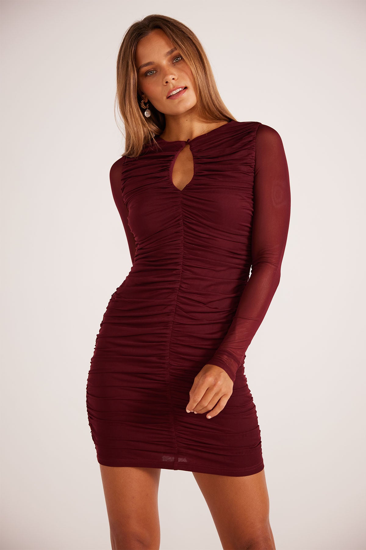 MinkPink - Kiki Mini Dress - Wine