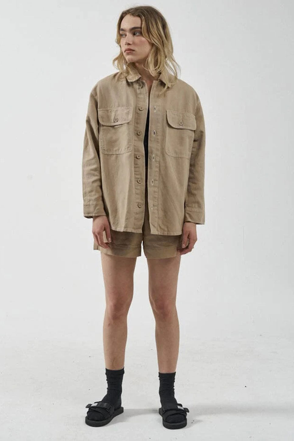Thrills - Discovery Overshirt - Faded Khaki