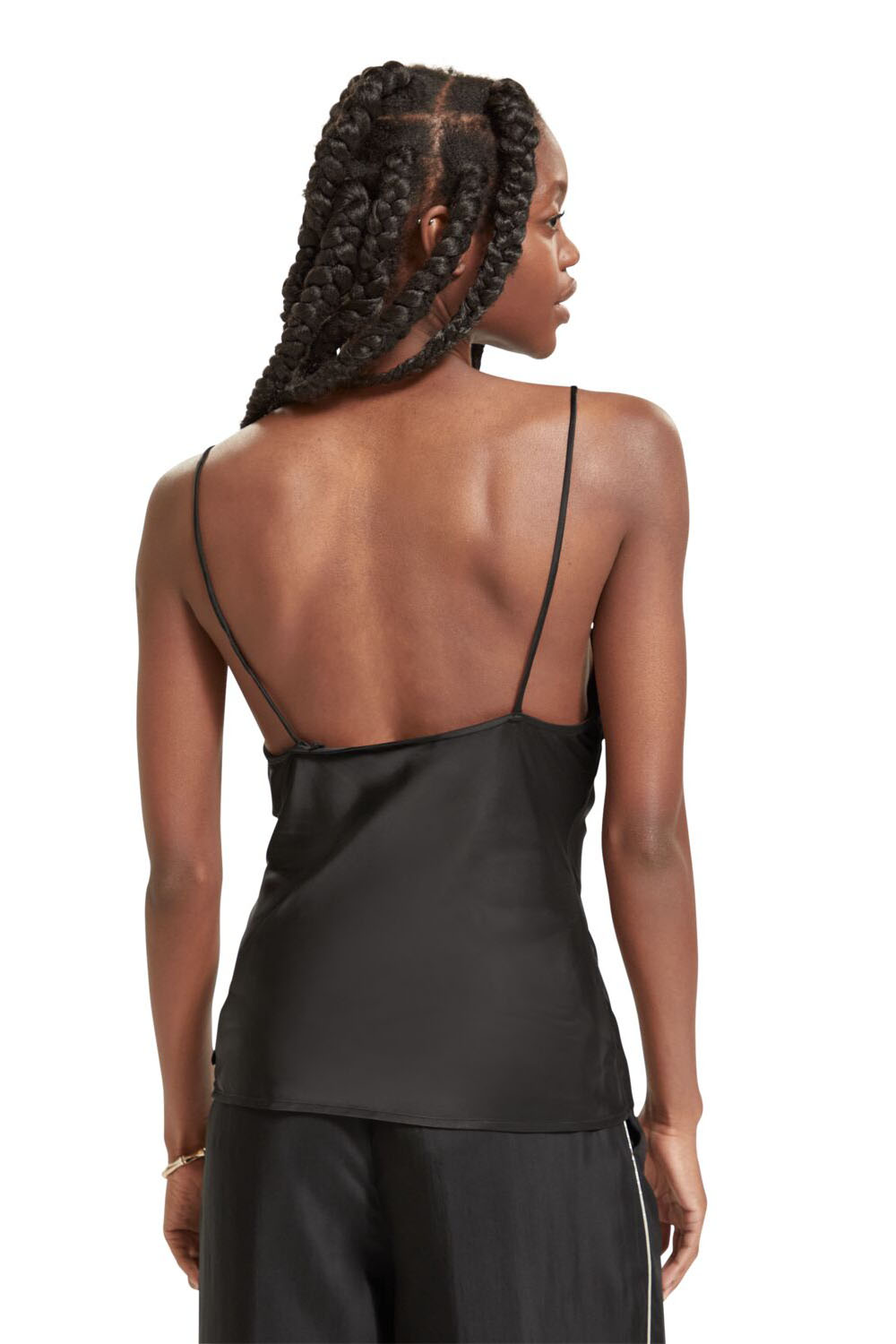 Scotch & Soda - Cowl Neck Camisole - Evening Black - Back