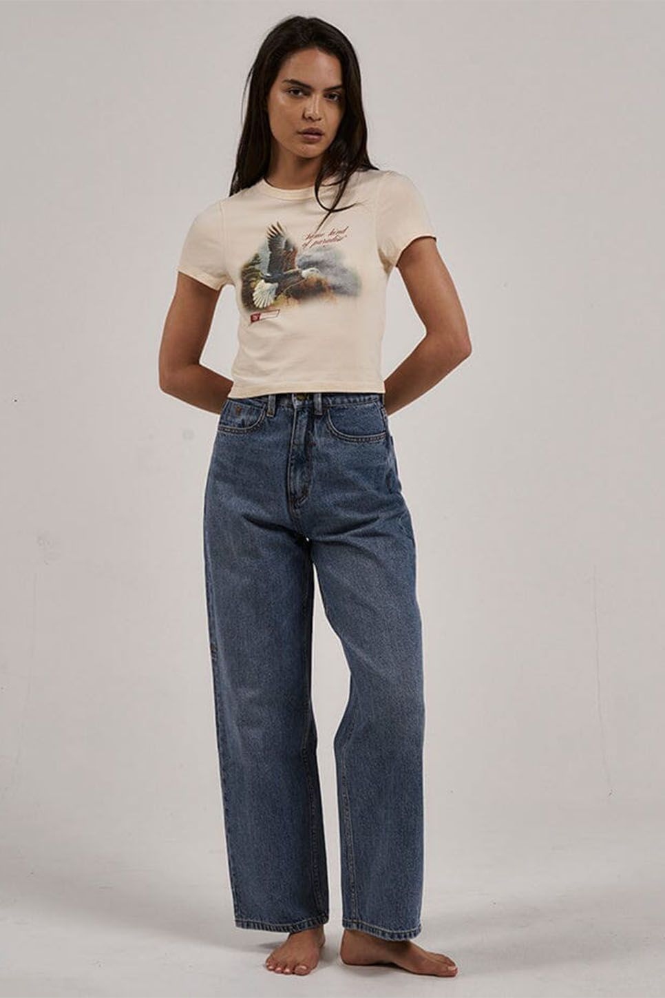 Thrills - Beholder Y2K Tee - Cotton Cream