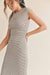 Sadie & Sage - Bounty Striped Knit Dress - White Black - Detail