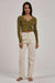 Thrills - Antique Knit Cardigan - Antique Moss - Front