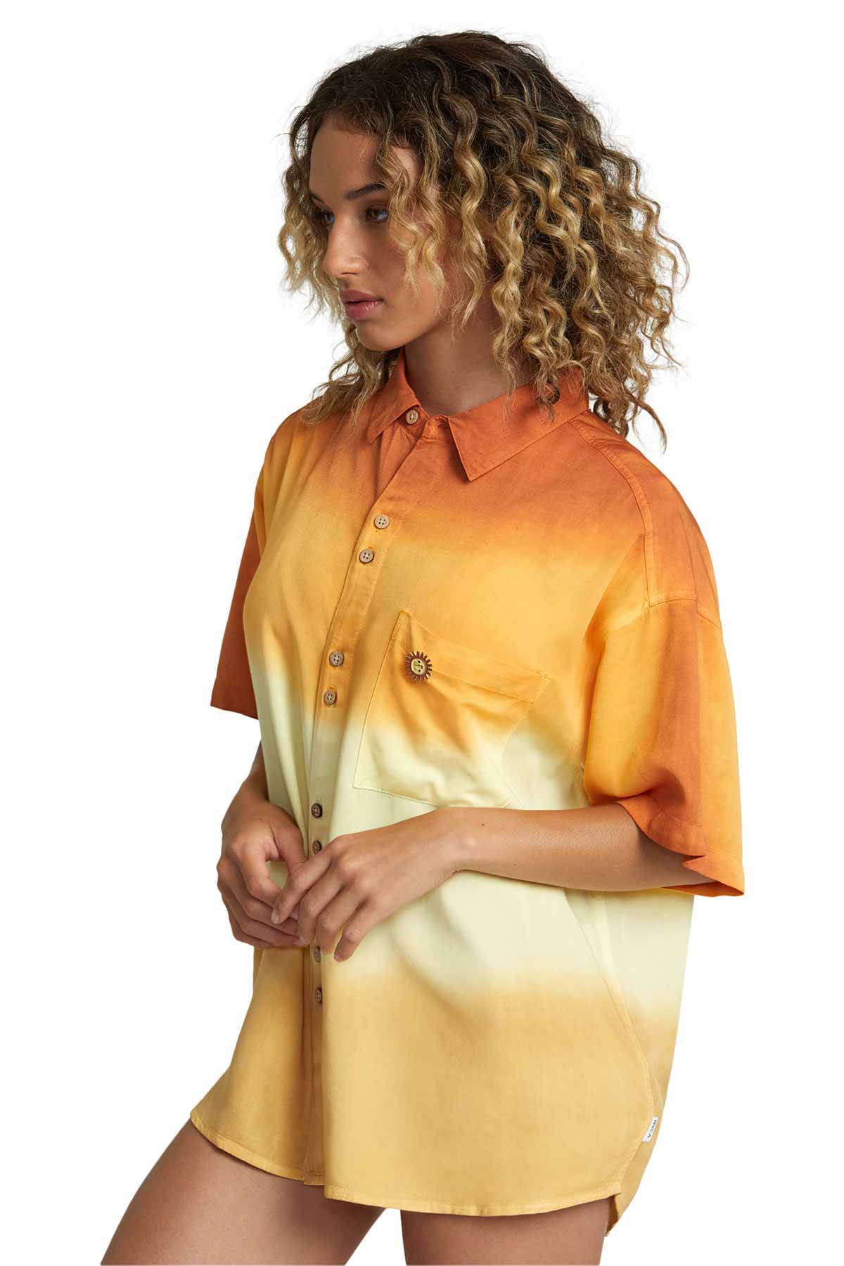 RVCA - Swami Shirt - Lemon Meringue - Side