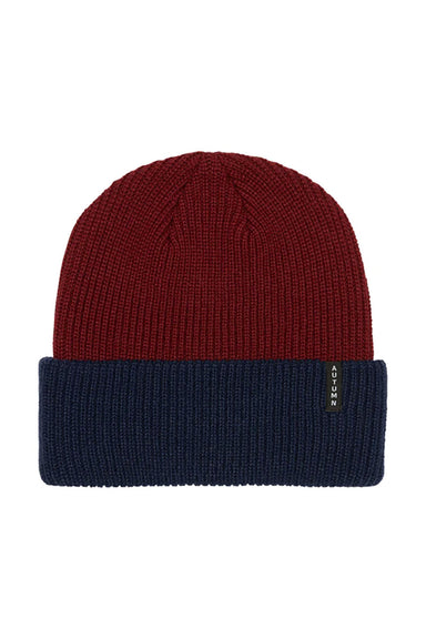 Autumn - Select Blocked Beanie - Burgundy