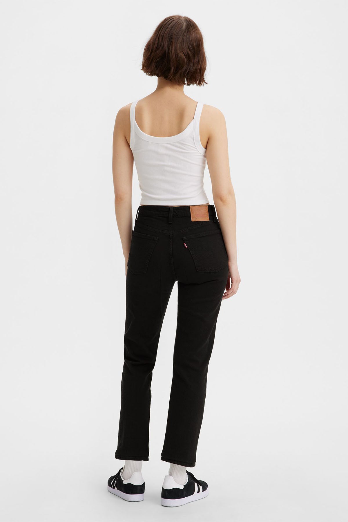 Levis - 501 Crop - Black Sprout - Back