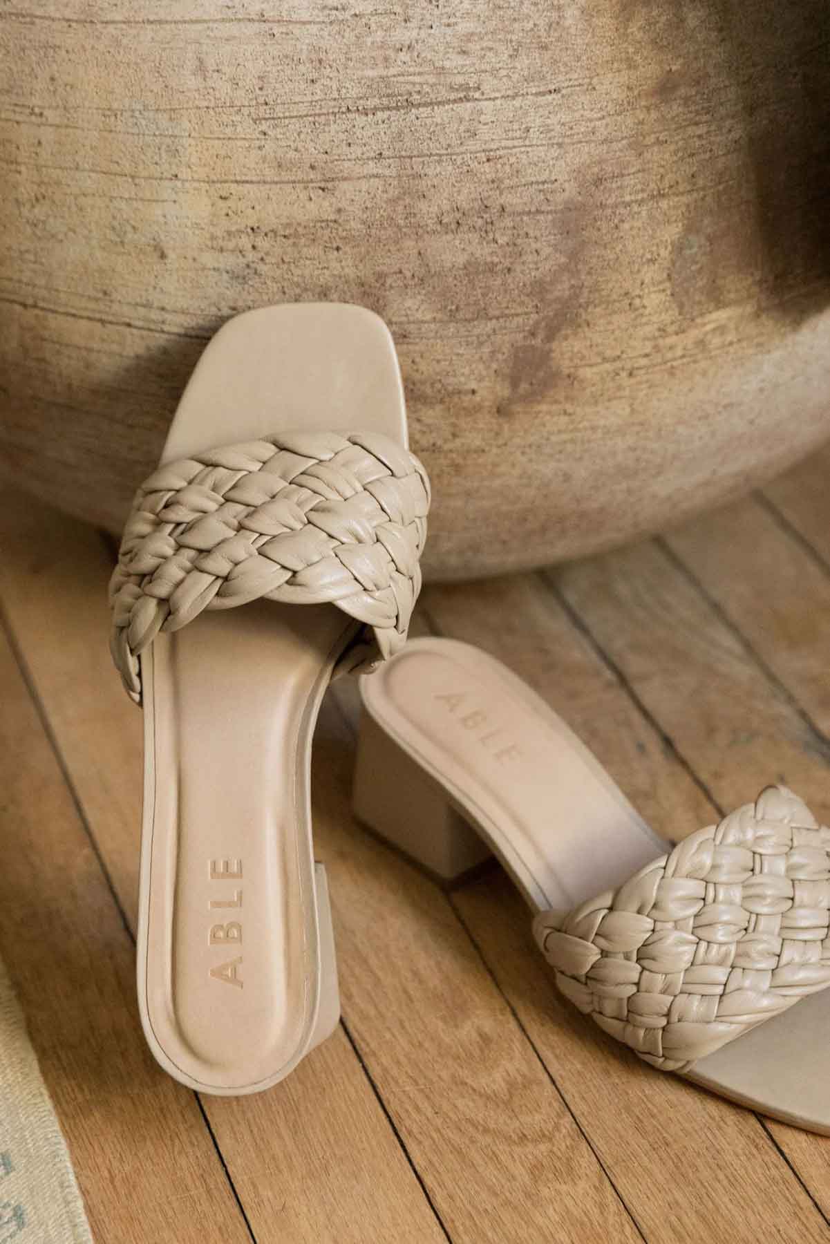 TAMERA HEEL - PEBBLE