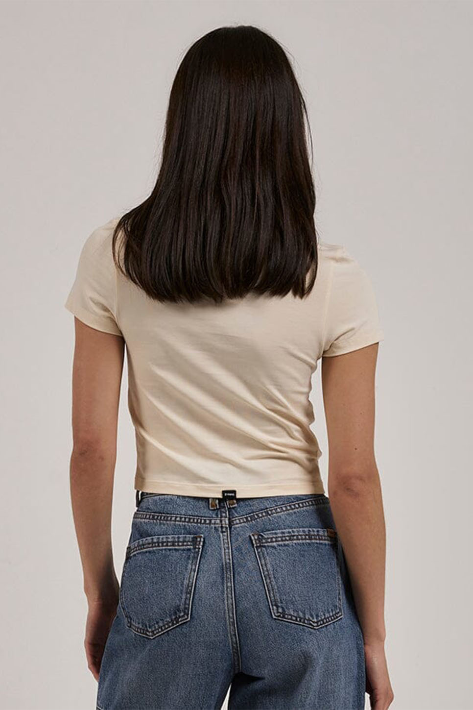 Thrills - Beholder Y2K Tee - Cotton Cream - Back