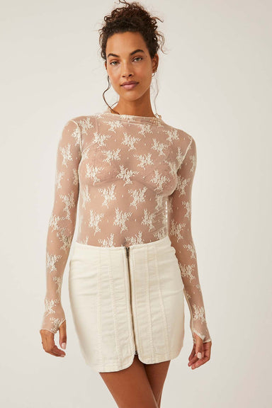 Free People - Layla Cord Mini Skirt - Cheesecake