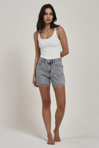Thrills - Erica Mid Rise Short - Garage Blue