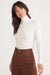 Marine Layer - Lexi Rib Turtleneck - Antique White - Front