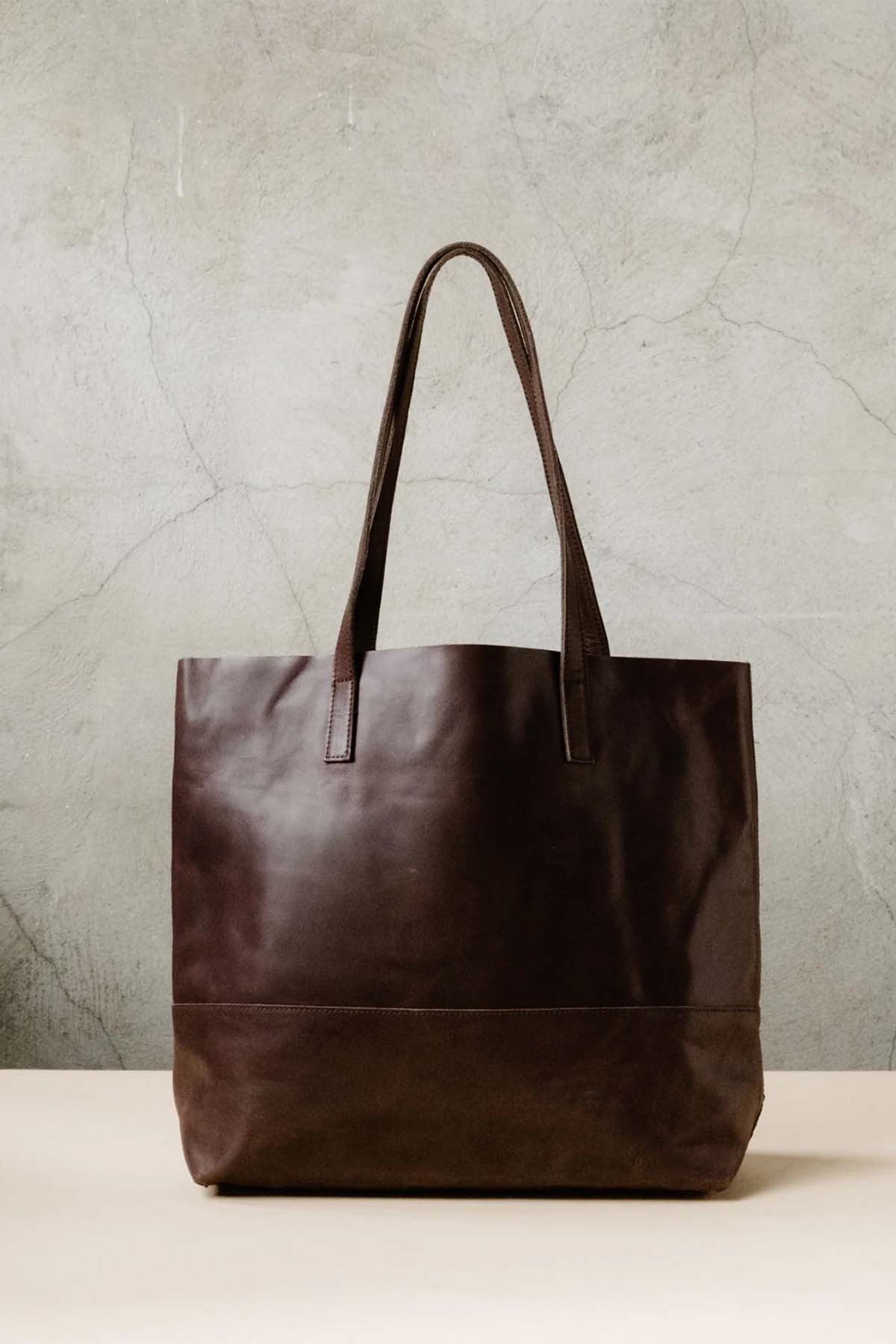 Able - Mamuye Classic Tote - Chocolate Brown - Front
