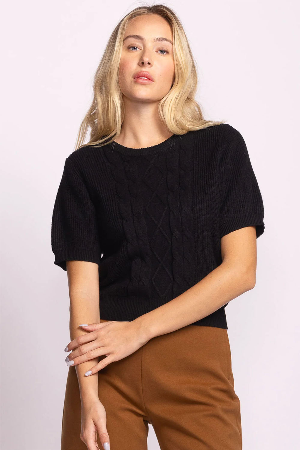 Pink Martini - Abby Sweater - Black - Front