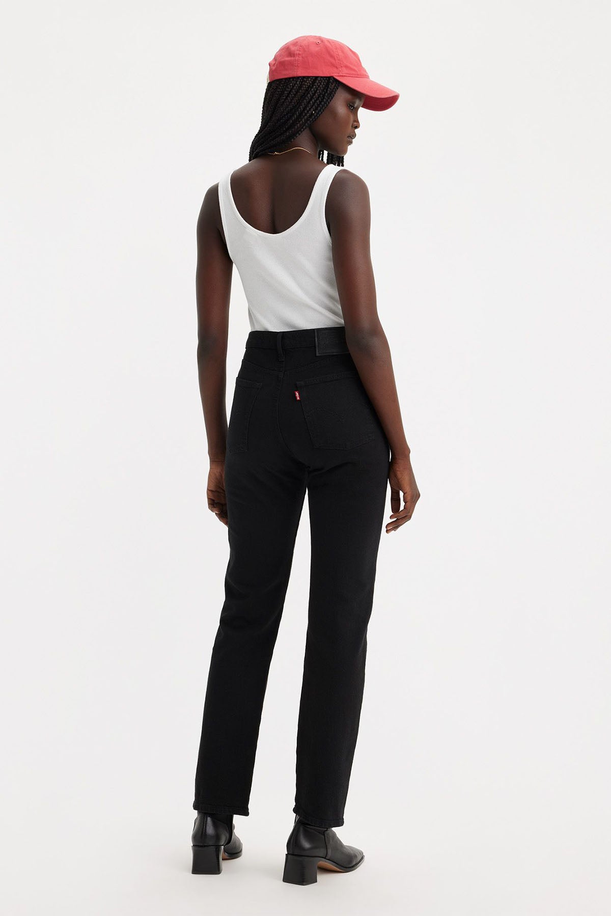Levi's black wedgie deals straight jeans