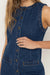 Rhythm - Gia Denim Dress - Blue Wash - Detail