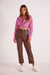 Mink Pink - Lani PU Pants - Chocolate - Front