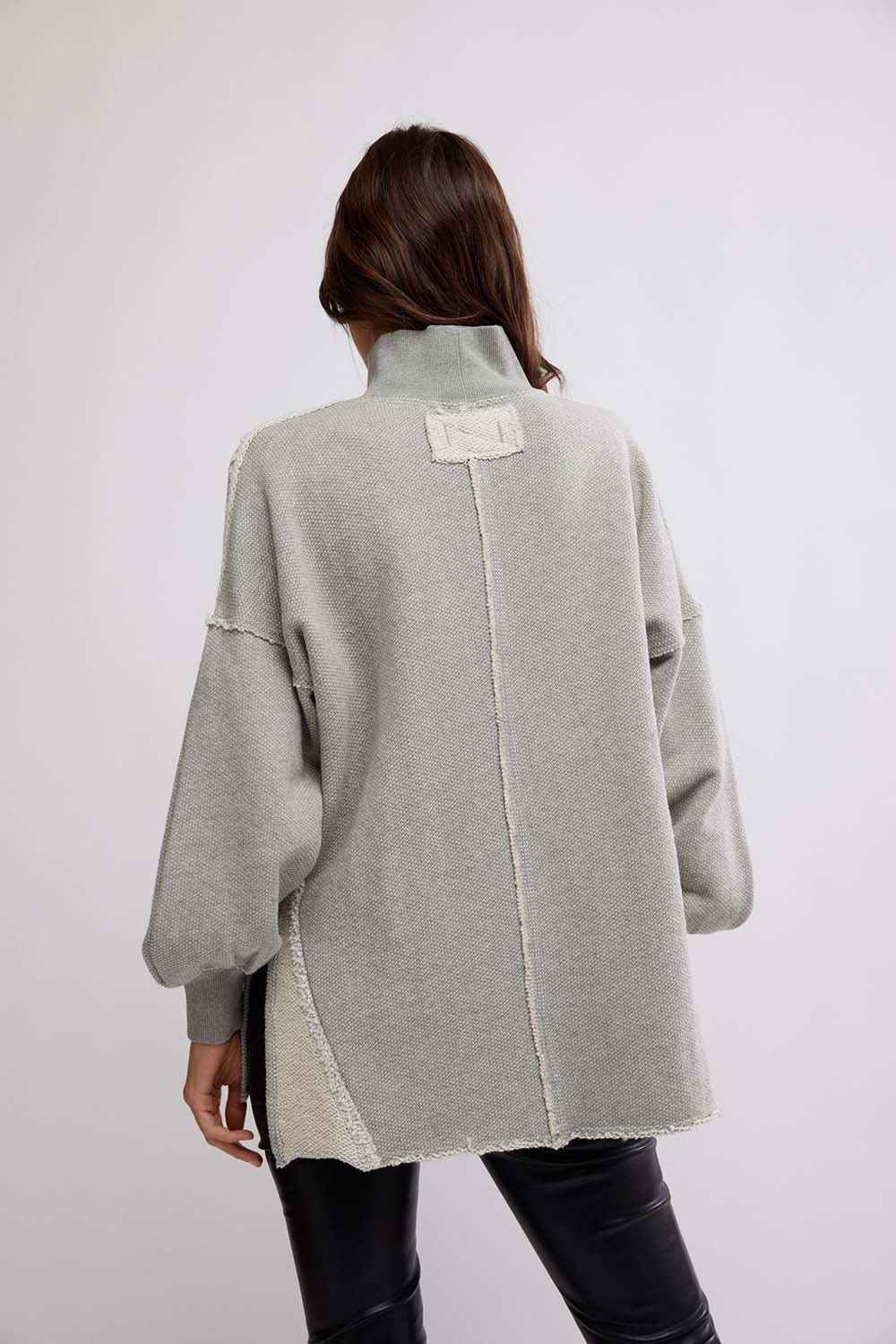 Free People - Wonderful Pullover - Grey Heather  - Back