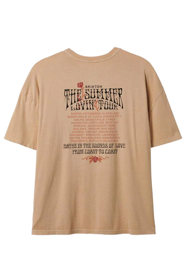 Brixton - Sounds of Love BF Tee - Sesame Worn Wash - Back