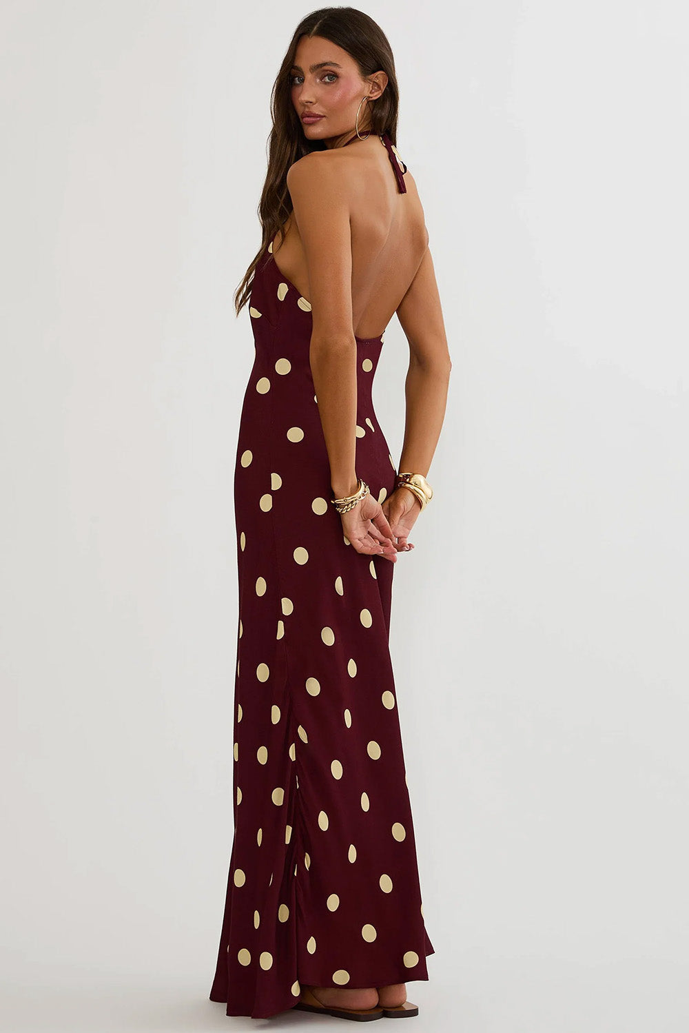 Beach Riot - Xandra Dress - Butter Blossom Polka Dot - Detail