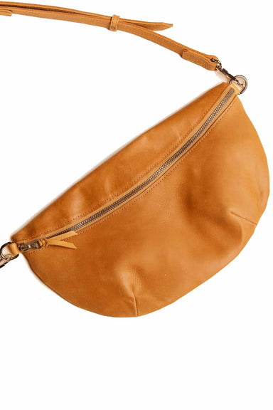 able berkeley belt bag in cognac front view