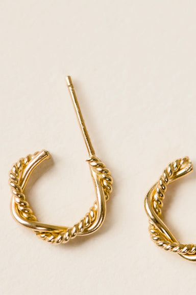 able-braided-mini-hoops-gold