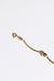 able nina tube bracelet gold clasp