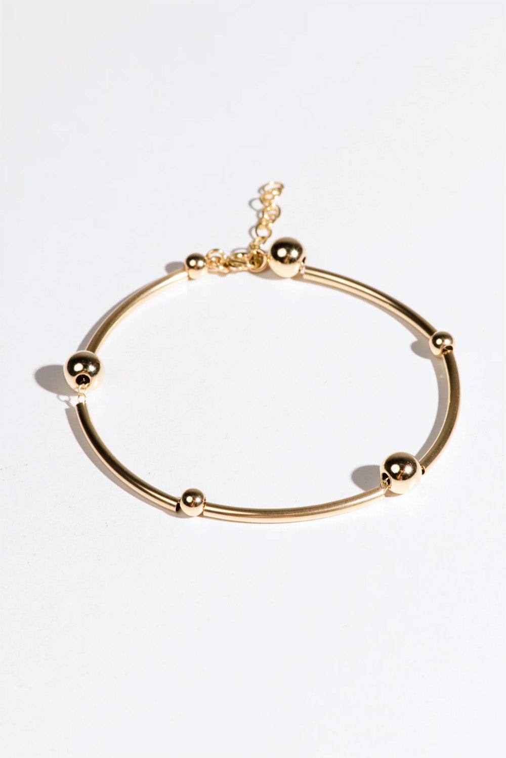 able nina tube bracelet gold