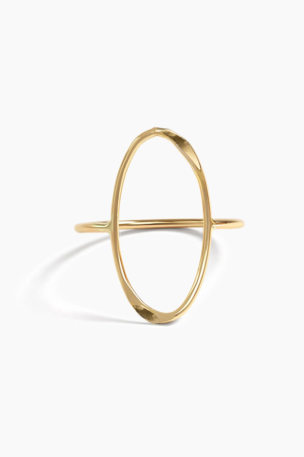 able aspen oval ring gold front