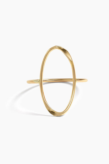 able aspen oval ring gold front