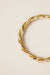 able braided twist ring gold detail