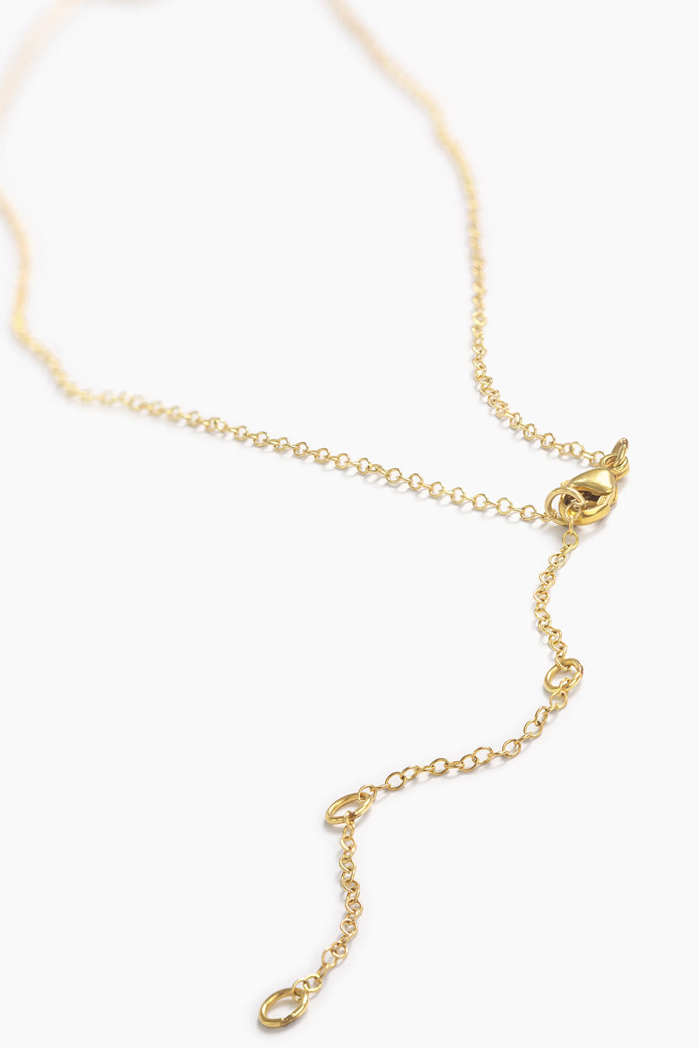 able hazel oval necklace gold clasp