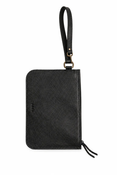 able semhal wristlet pebbled black 